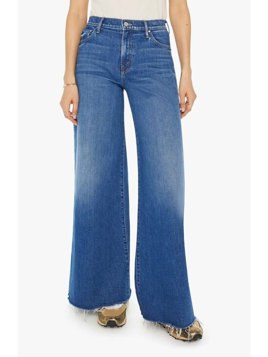 MOTHER Denim - MOTHER The Tomcat Swisher Sneak Fray Hem Women's Wide Leg Jeans Size 27 / US 4